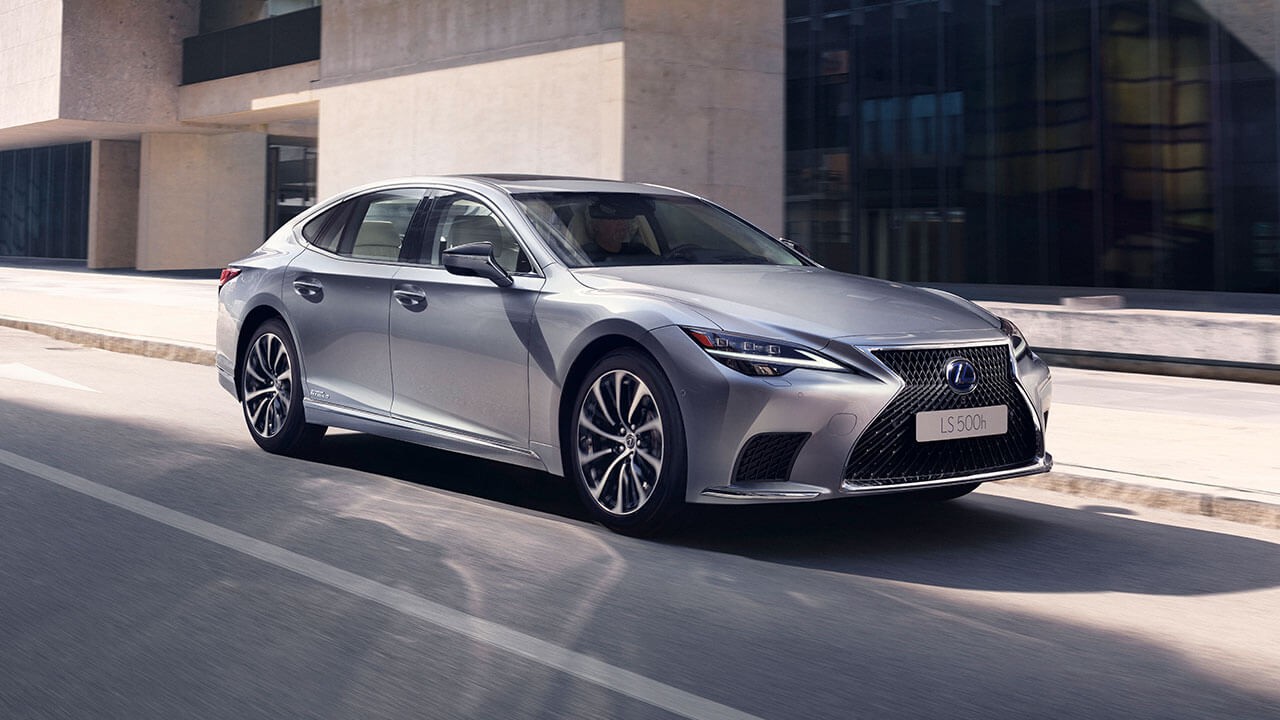 Lexus LS driving
