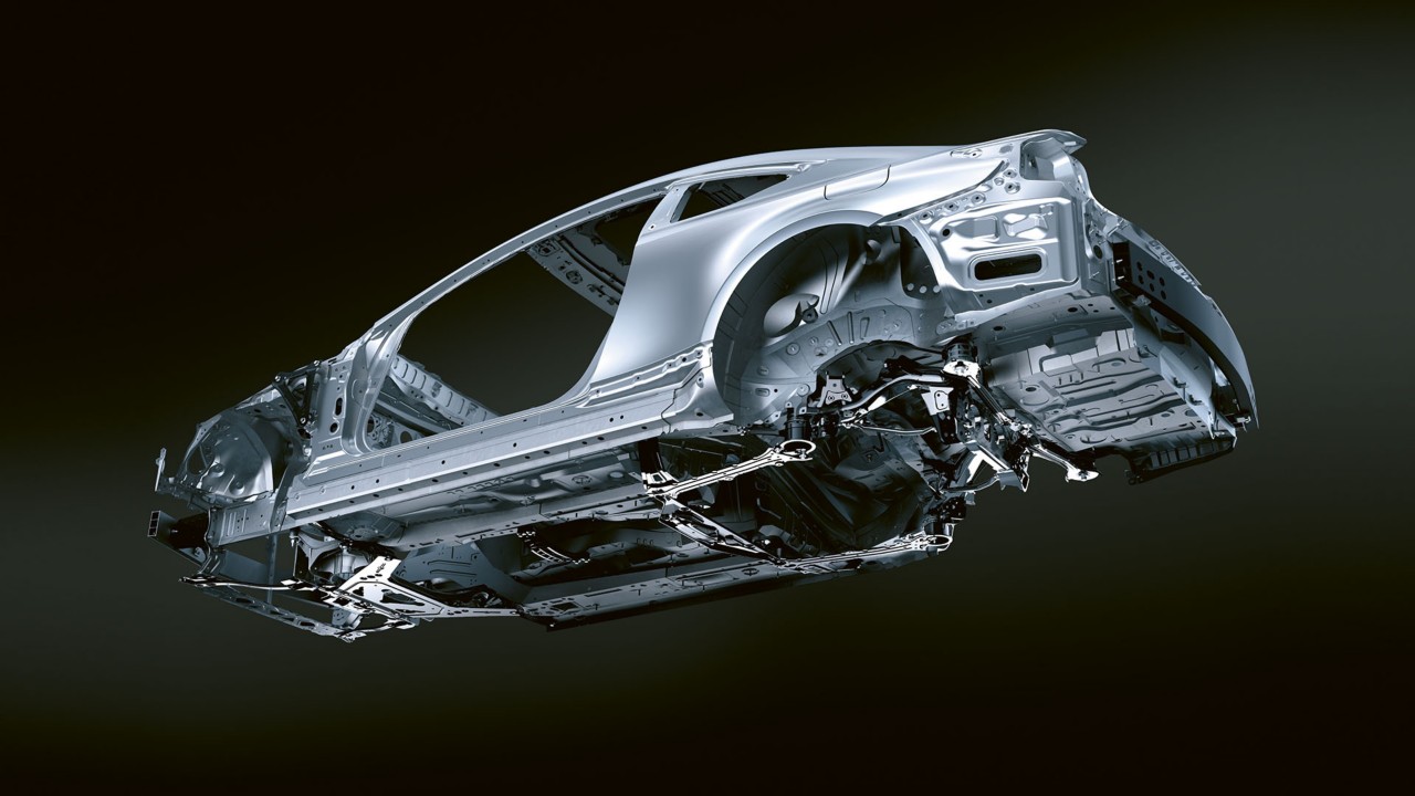 The chassis of the RC F